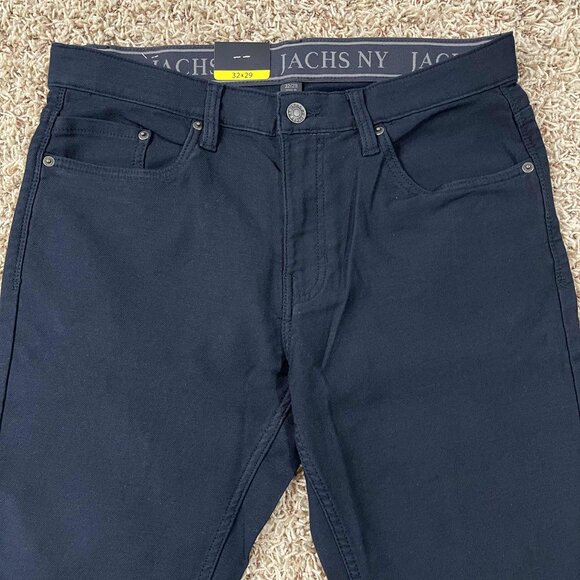 Jachs New York Men’s Twill 5-Pocket Pants Navy, Size 32x29 (New) - Picture 6 of 16